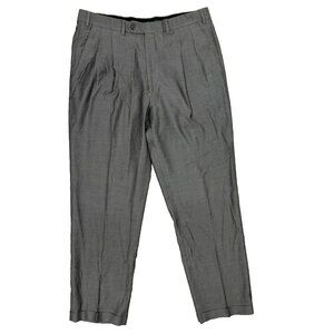 Missoni Dress Pants Wool Trousers Grey Italy Pleated 34x31
